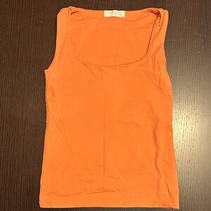 Zara Vibrant Orange Tank Top